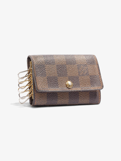 Louis Vuitton 6 Key Holder Damier Ebene Coated Canvas