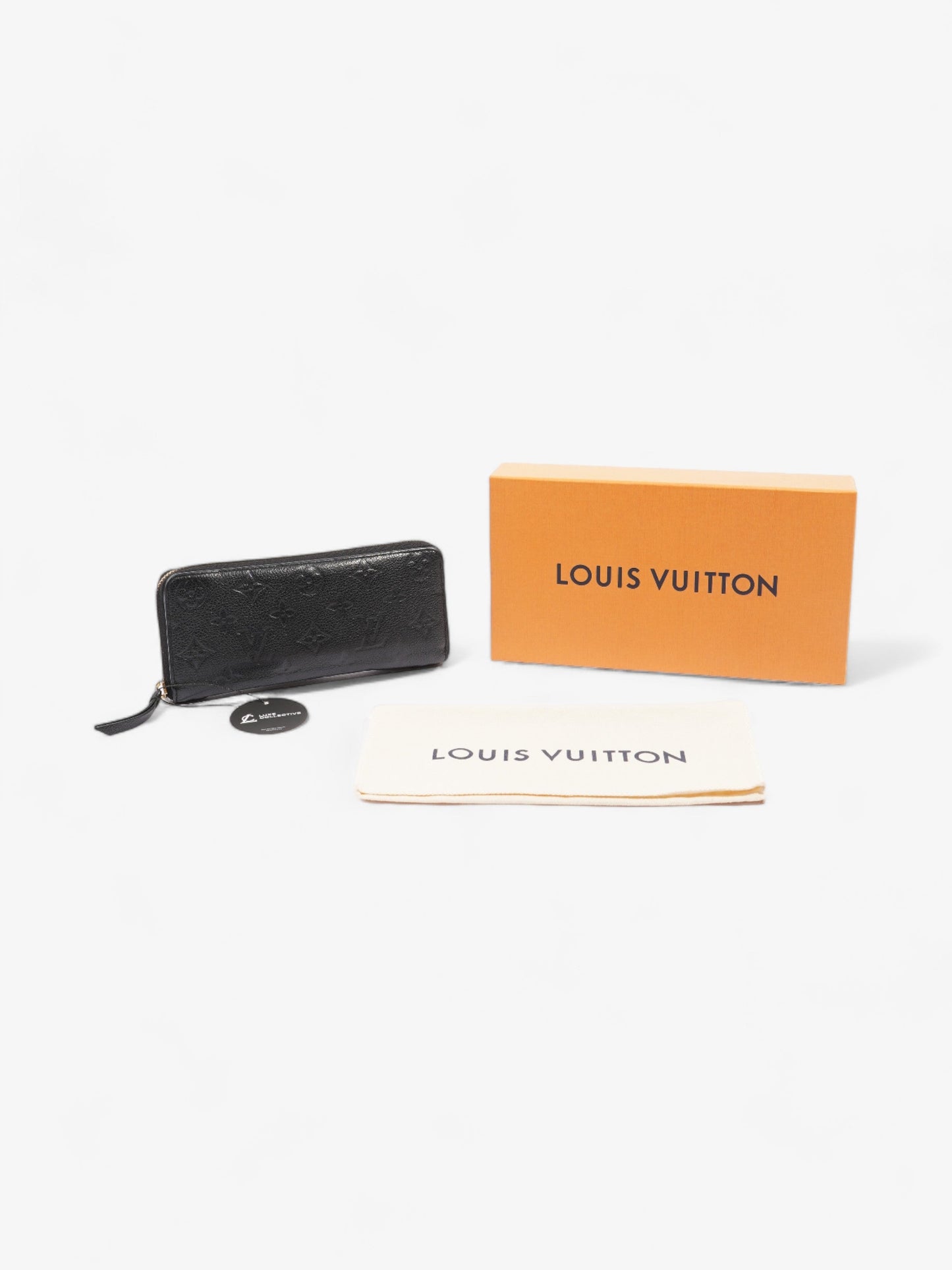 Louis Vuitton Clemence Wallet Black Empreinte Leather