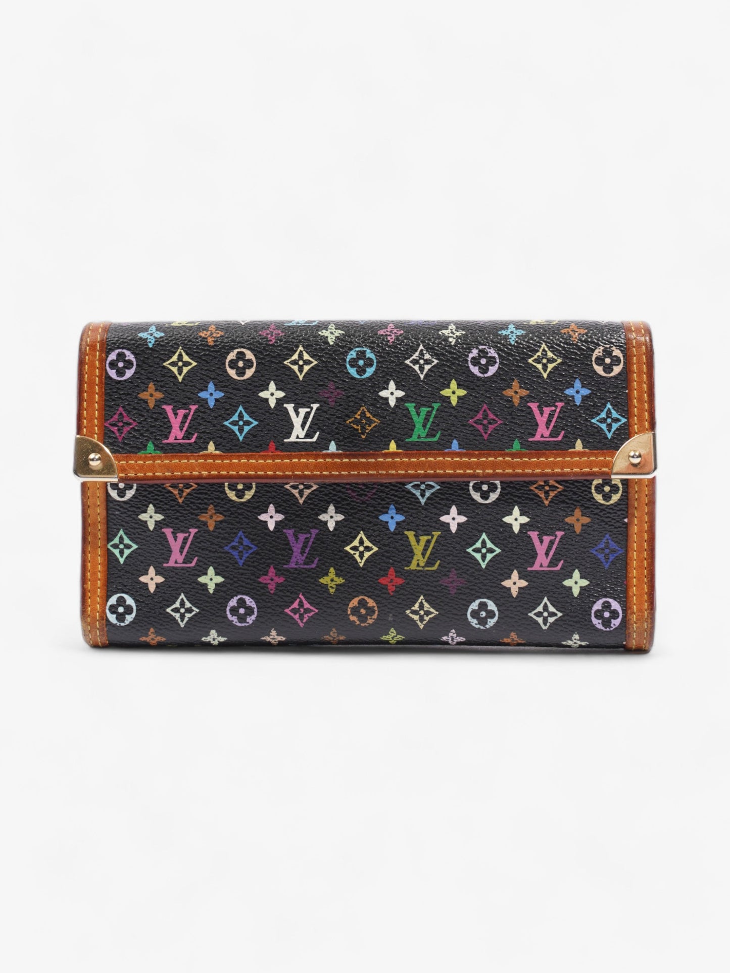 Louis Vuitton International Long Wallet Multicoloured Monogram / Brown Coated Canvas