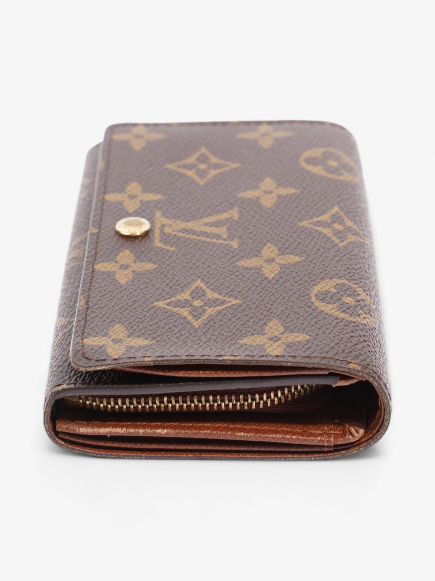 Louis Vuitton Compact Wallet Monogram Coated Canvas