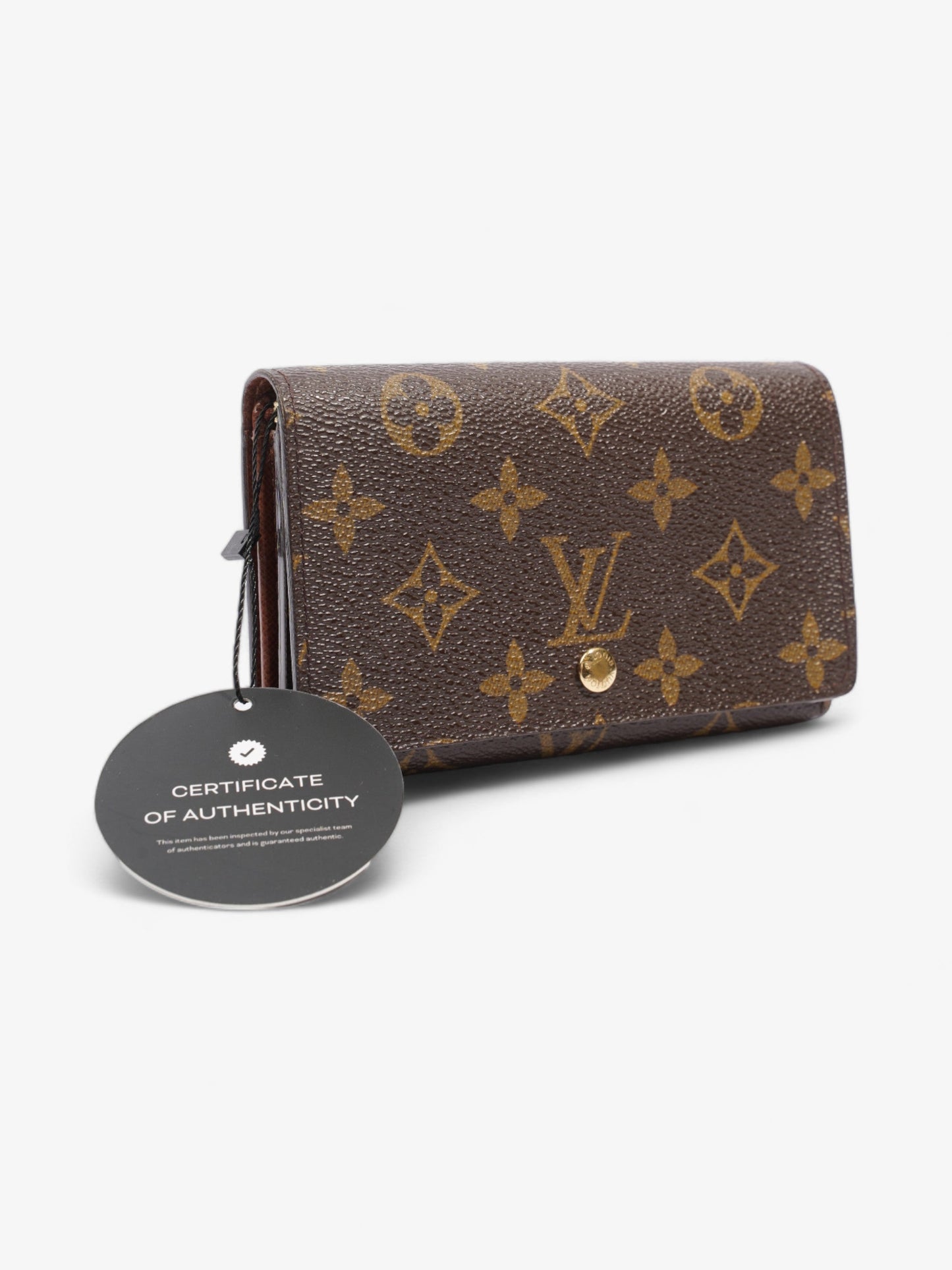 Louis Vuitton Compact Wallet Monogram Coated Canvas