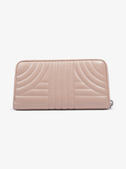 Prada Nappa Leather Zip Round Wallet Nude Nappa Leather