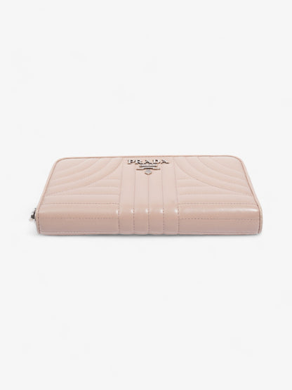 Prada Nappa Leather Zip Round Wallet Nude Nappa Leather