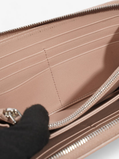 Prada Nappa Leather Zip Round Wallet Nude Nappa Leather