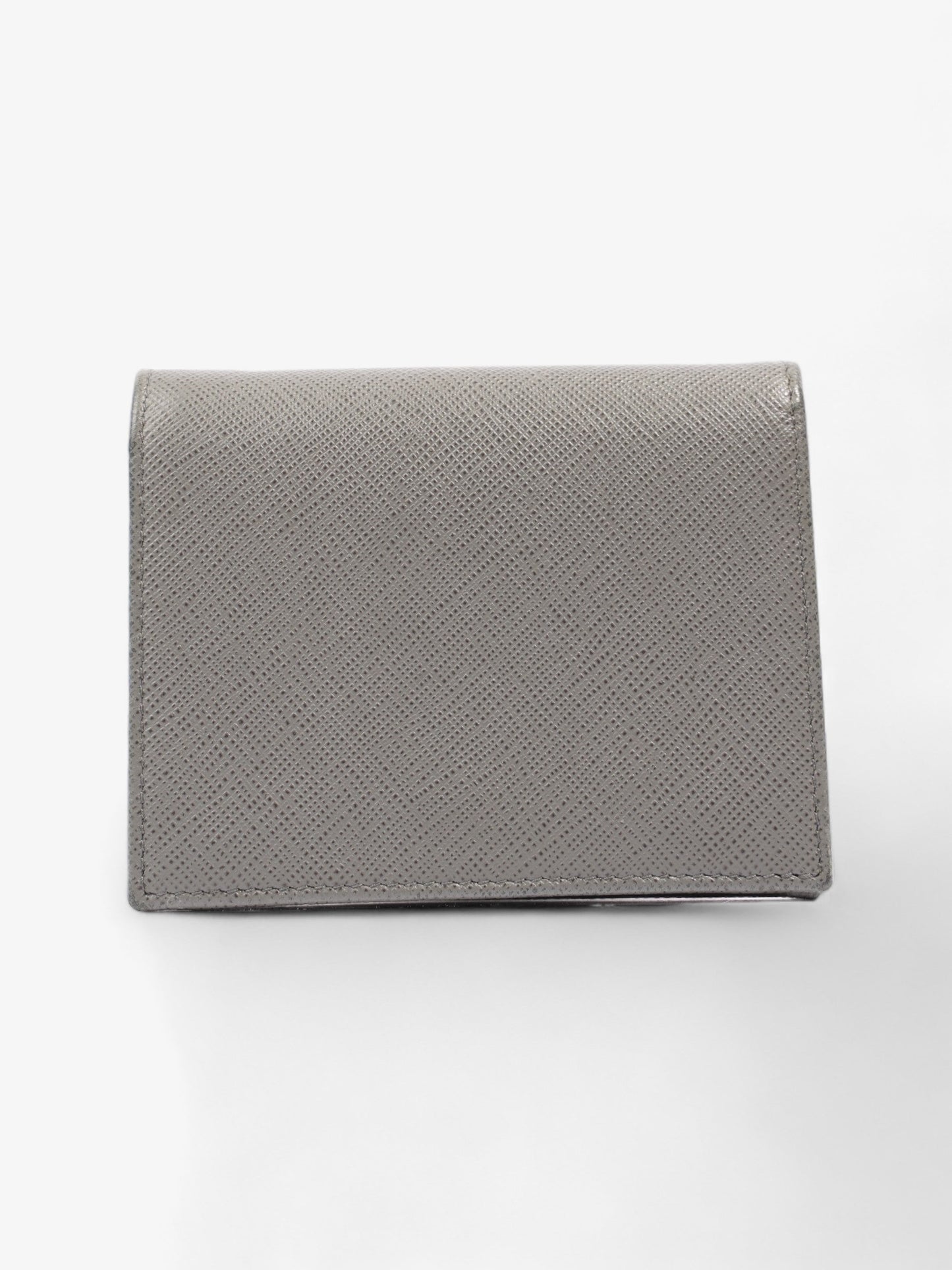 Prada Wallet Grey Saffiano Leather