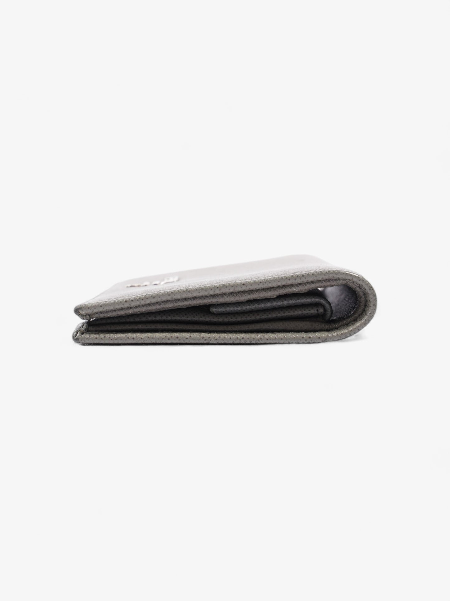 Prada Wallet Grey Saffiano Leather