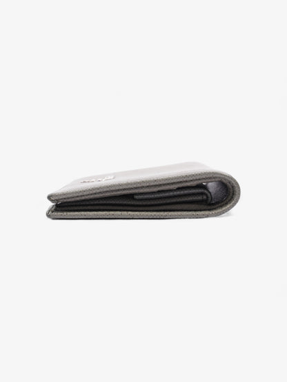 Prada Wallet Grey Saffiano Leather