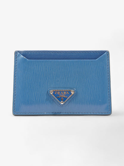 Prada Card Case Blue Epi Leather