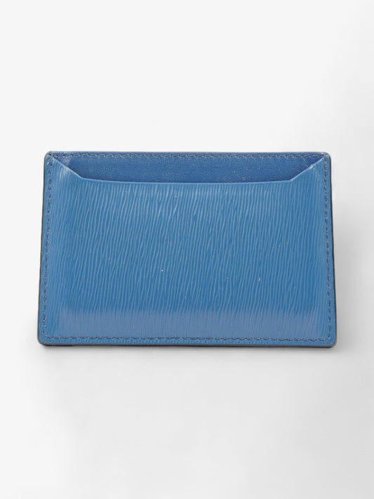 Prada Card Case Blue Epi Leather