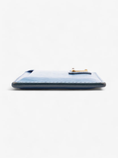 Prada Card Case Blue Epi Leather