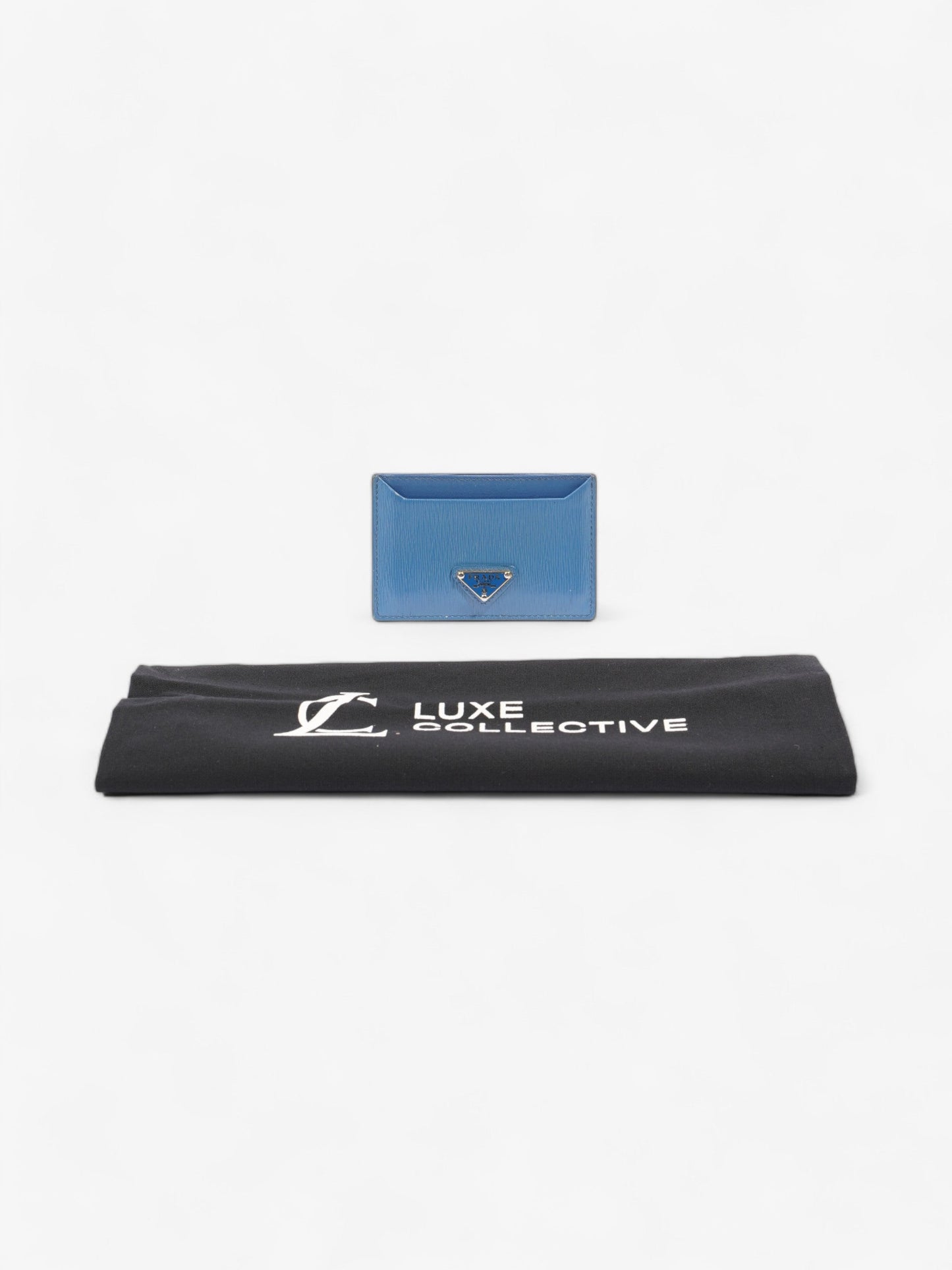 Prada Card Case Blue Epi Leather