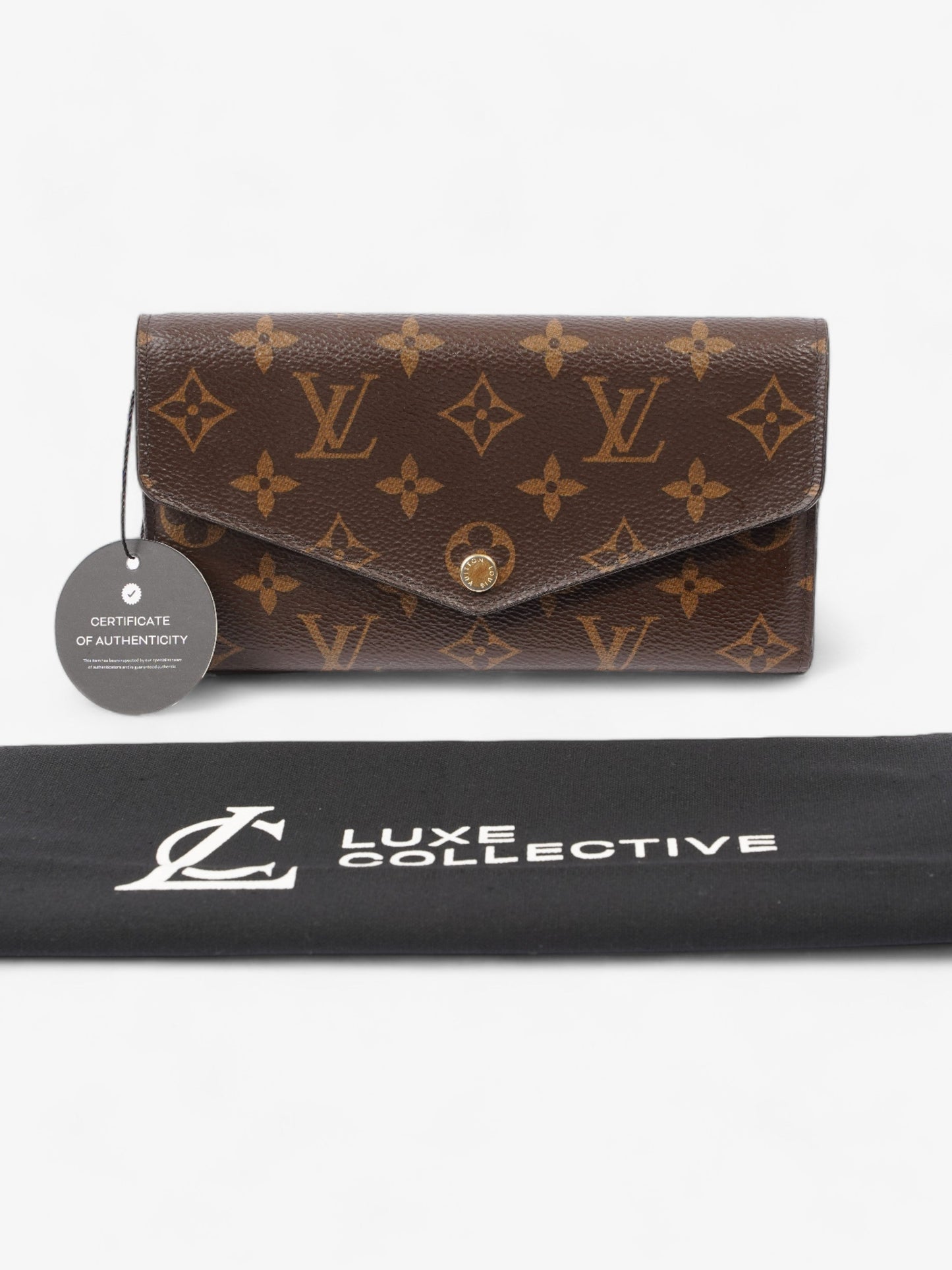 Louis Vuitton Sarah Wallet Monogram Coated Canvas