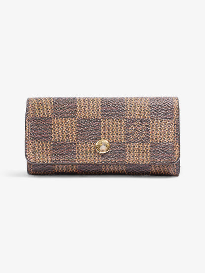 Louis Vuitton 4 Key Holder Damier Ebene Coated Canvas