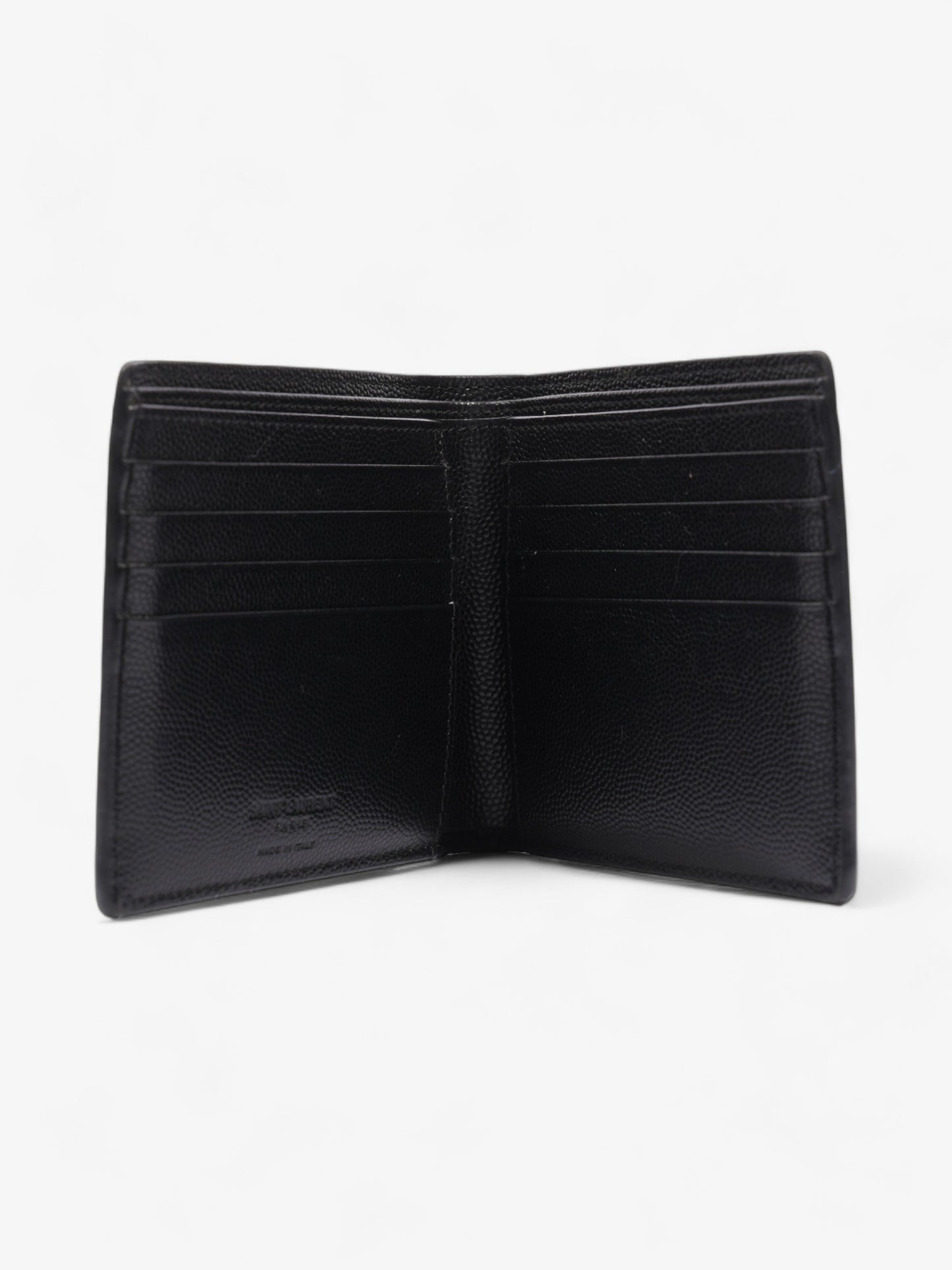 Saint Laurent Bi Fold Wallet Black Leather
