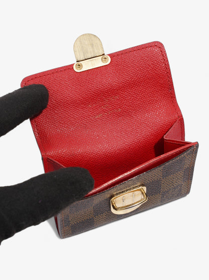Louis Vuitton Coin Purse Damier Ebene Coated Canvas