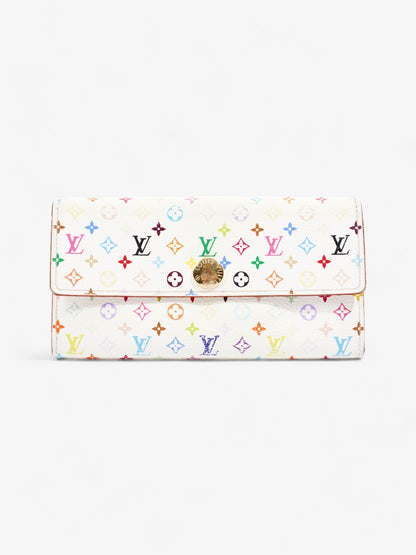 Louis Vuitton Sarah Wallet White / Multicolour Coated Canvas