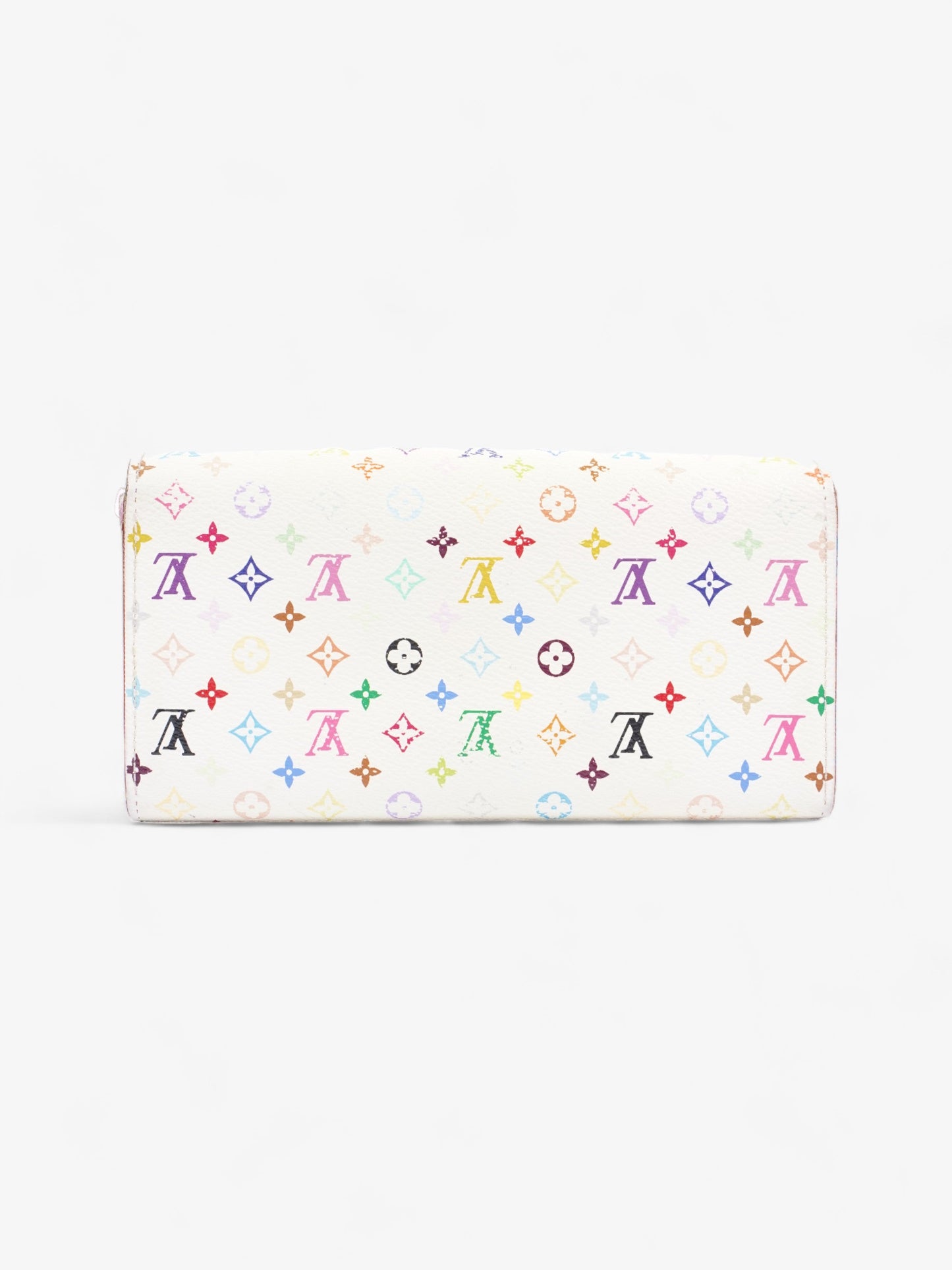 Louis Vuitton Sarah Wallet White / Multicolour Coated Canvas