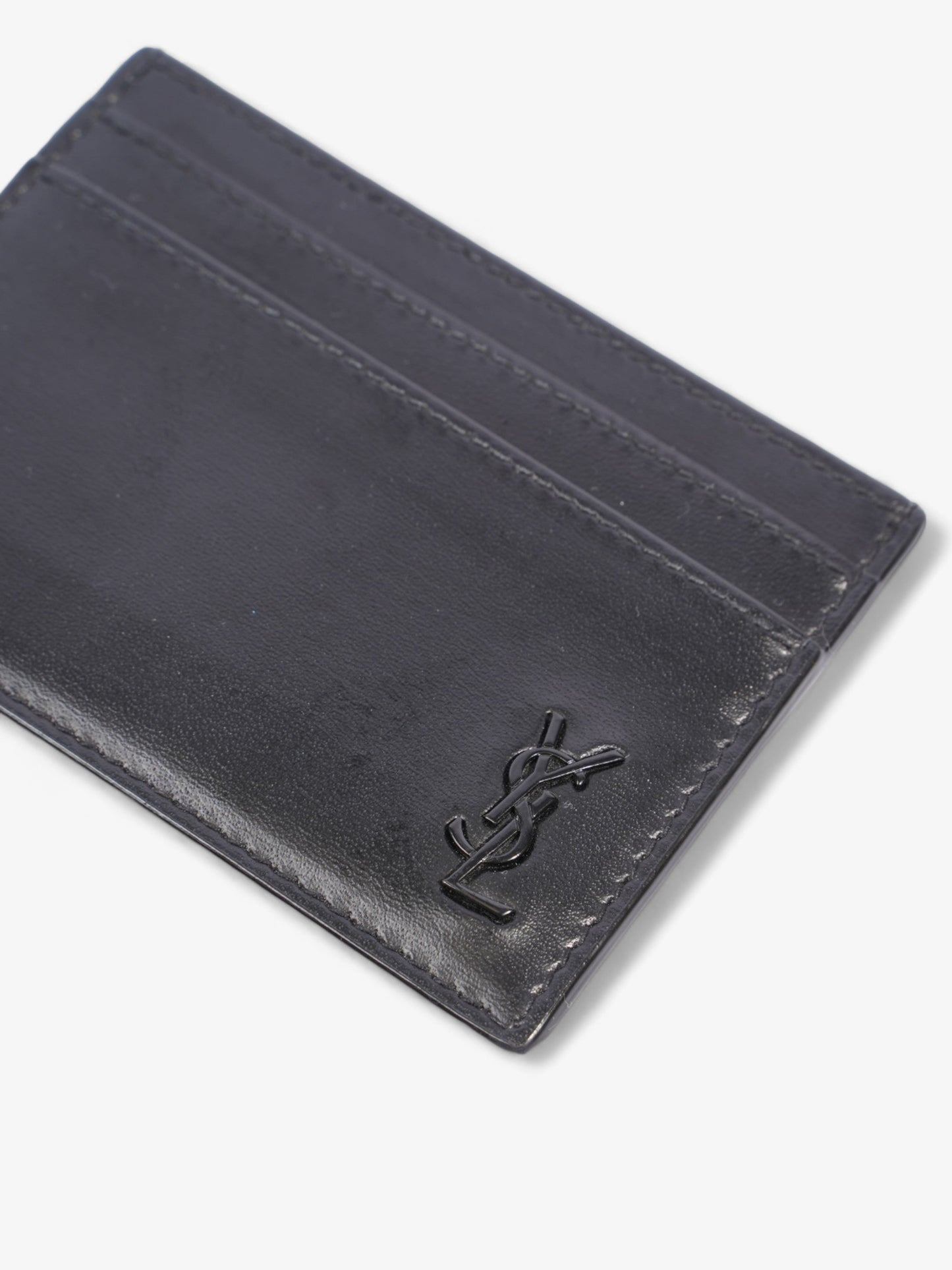Saint Laurent Card Case Black Leather
