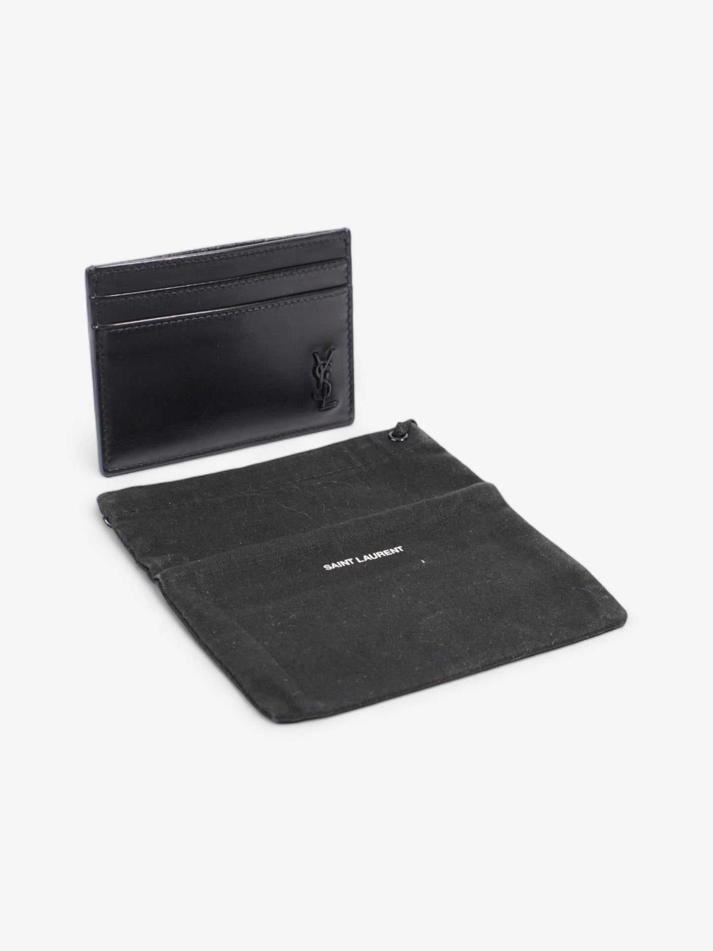 Saint Laurent Card Case Black Leather