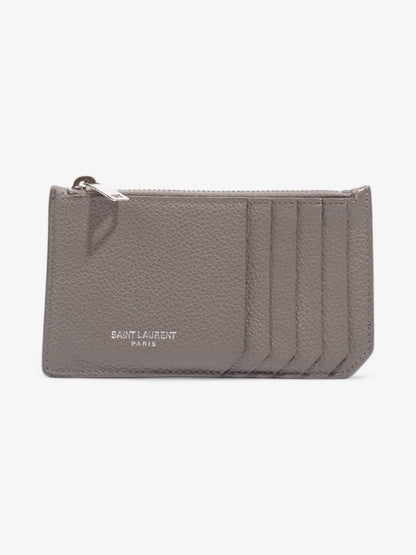 Saint Laurent Coin Purse Grey Leather