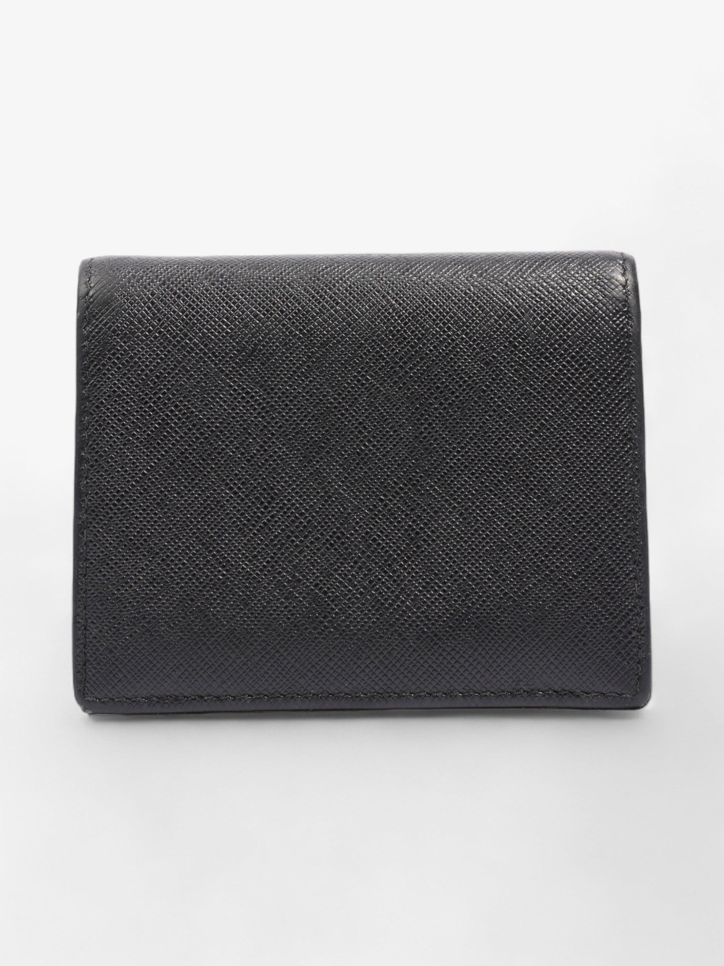 Prada Small Wallet Black Saffiano Leather