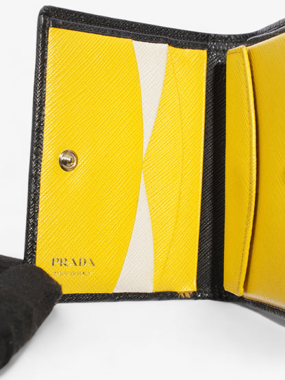 Prada Small Wallet Black Saffiano Leather