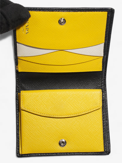 Prada Small Wallet Black Saffiano Leather