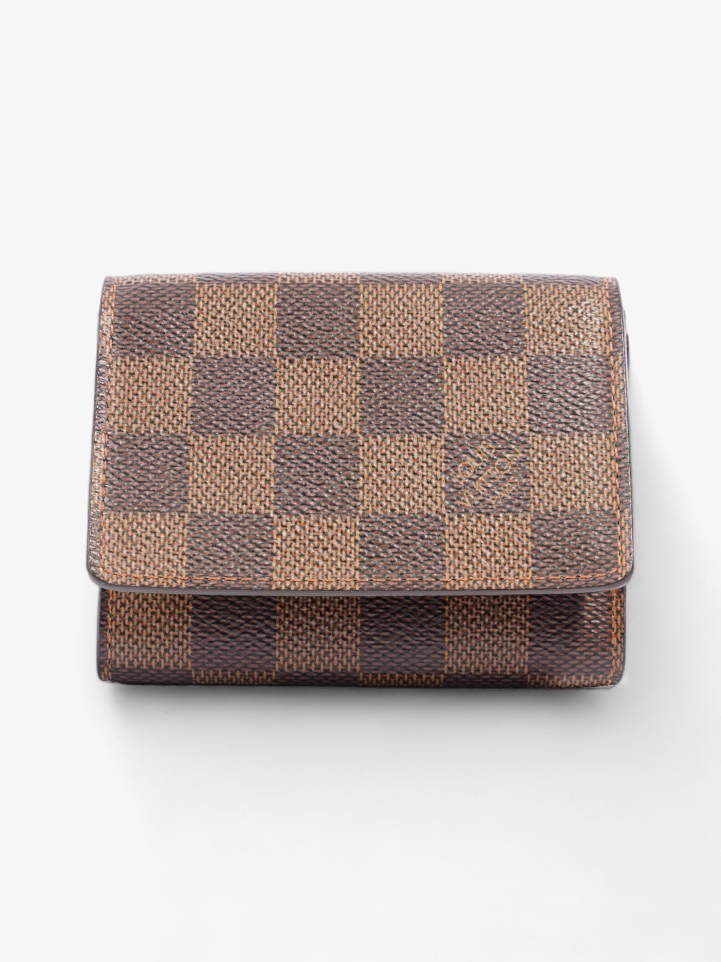 Louis Vuitton Card Case Damier Ebene Coated Canvas