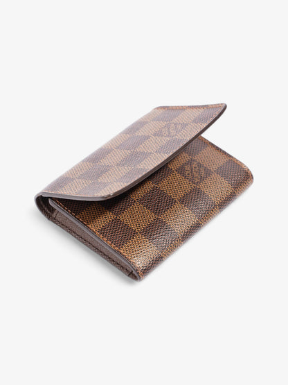 Louis Vuitton Card Case Damier Ebene Coated Canvas