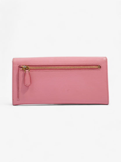 Prada Long Wallet Pink Leather