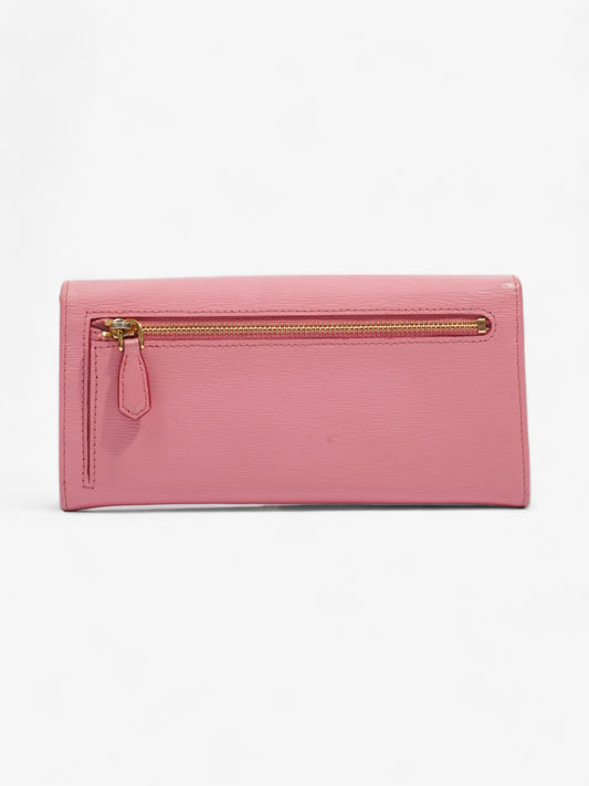 Prada Long Wallet Pink Leather