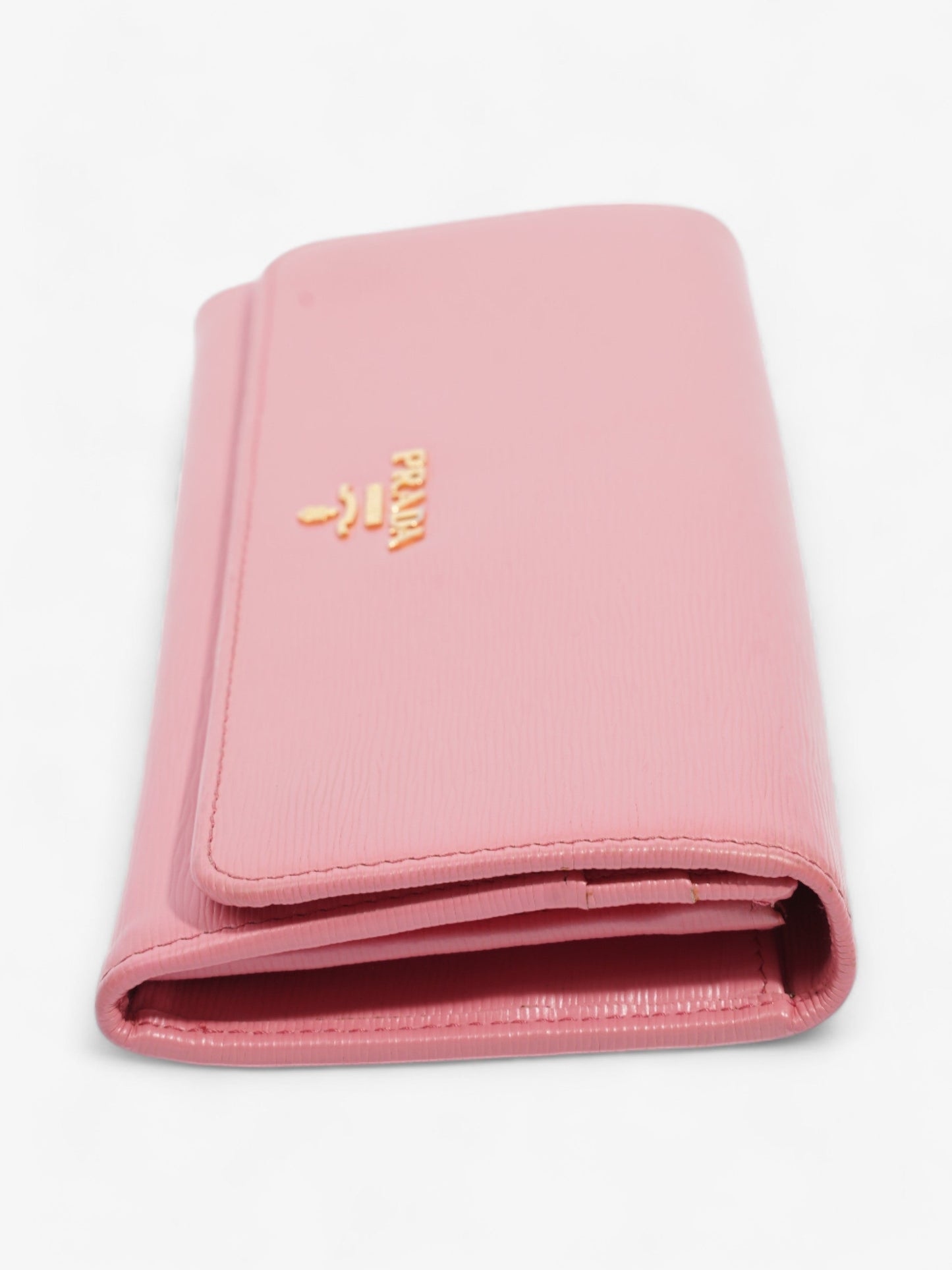 Prada Long Wallet Pink Leather