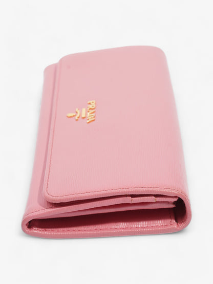Prada Long Wallet Pink Leather