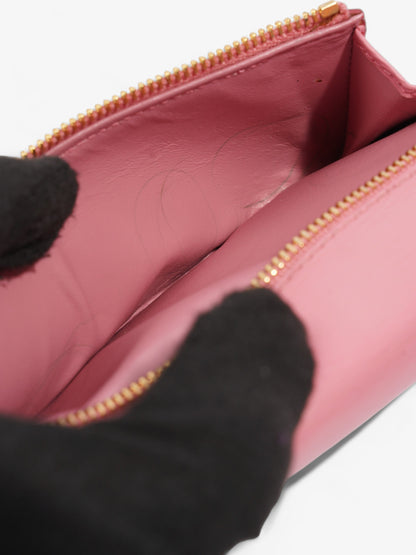 Prada Long Wallet Pink Leather