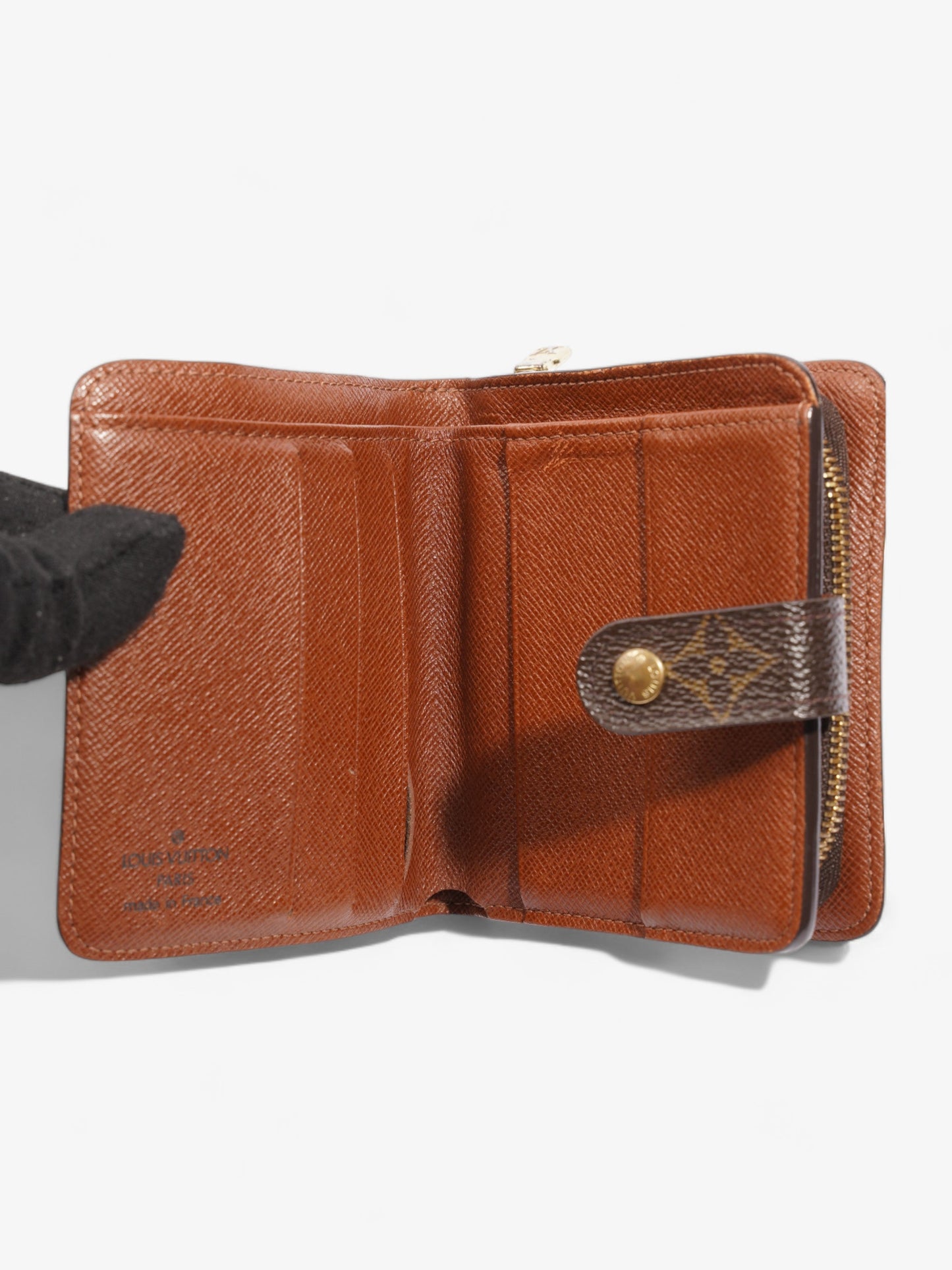 Louis Vuitton Compact Wallet Monogram Coated Canvas