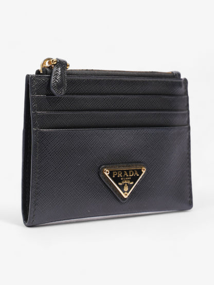 Prada Triangle Wallet Black Saffiano Leather