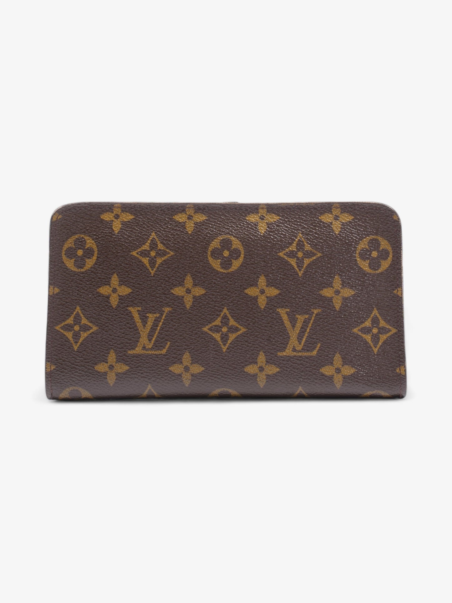 Louis Vuitton Zip Round Wallet Monogram Coated Canvas