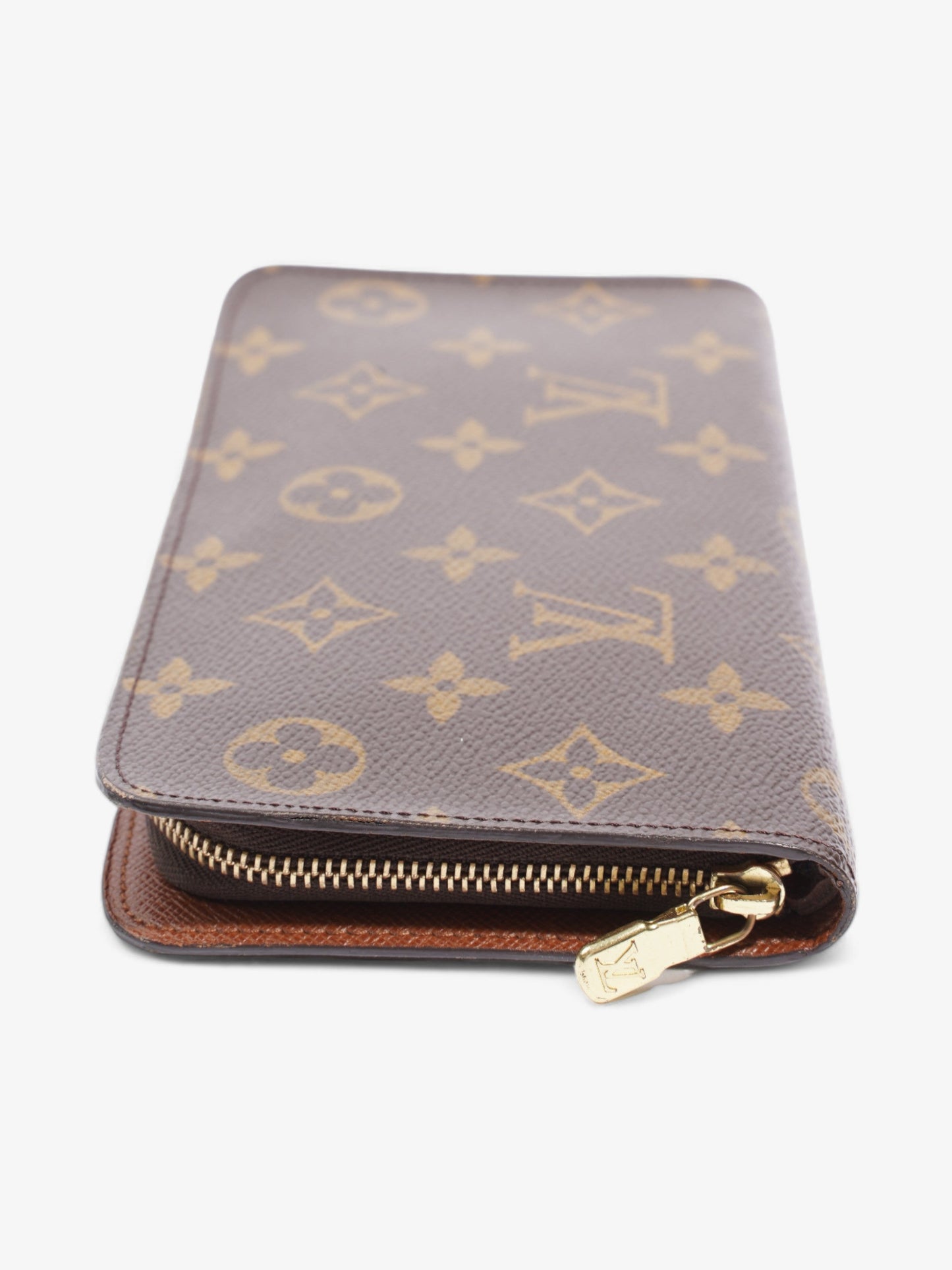 Louis Vuitton Zip Round Wallet Monogram Coated Canvas