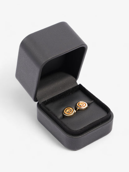 Christian Dior CD Clip On Earrings Gold Base Metal