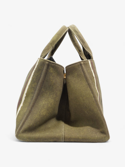 Prada Canapa Green Canvas
