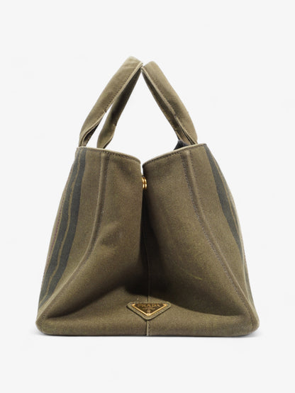 Prada Canapa Green Canvas