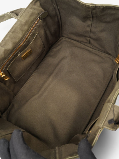 Prada Canapa Green Canvas