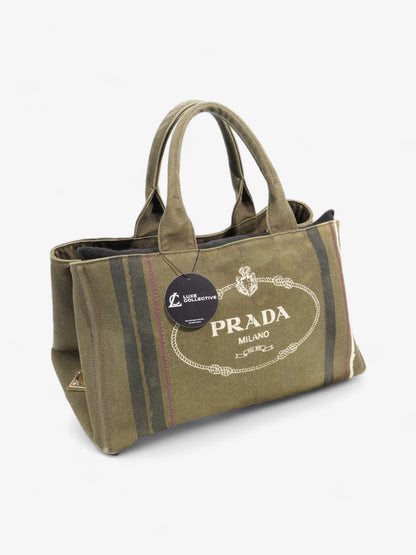 Prada Canapa Green Canvas
