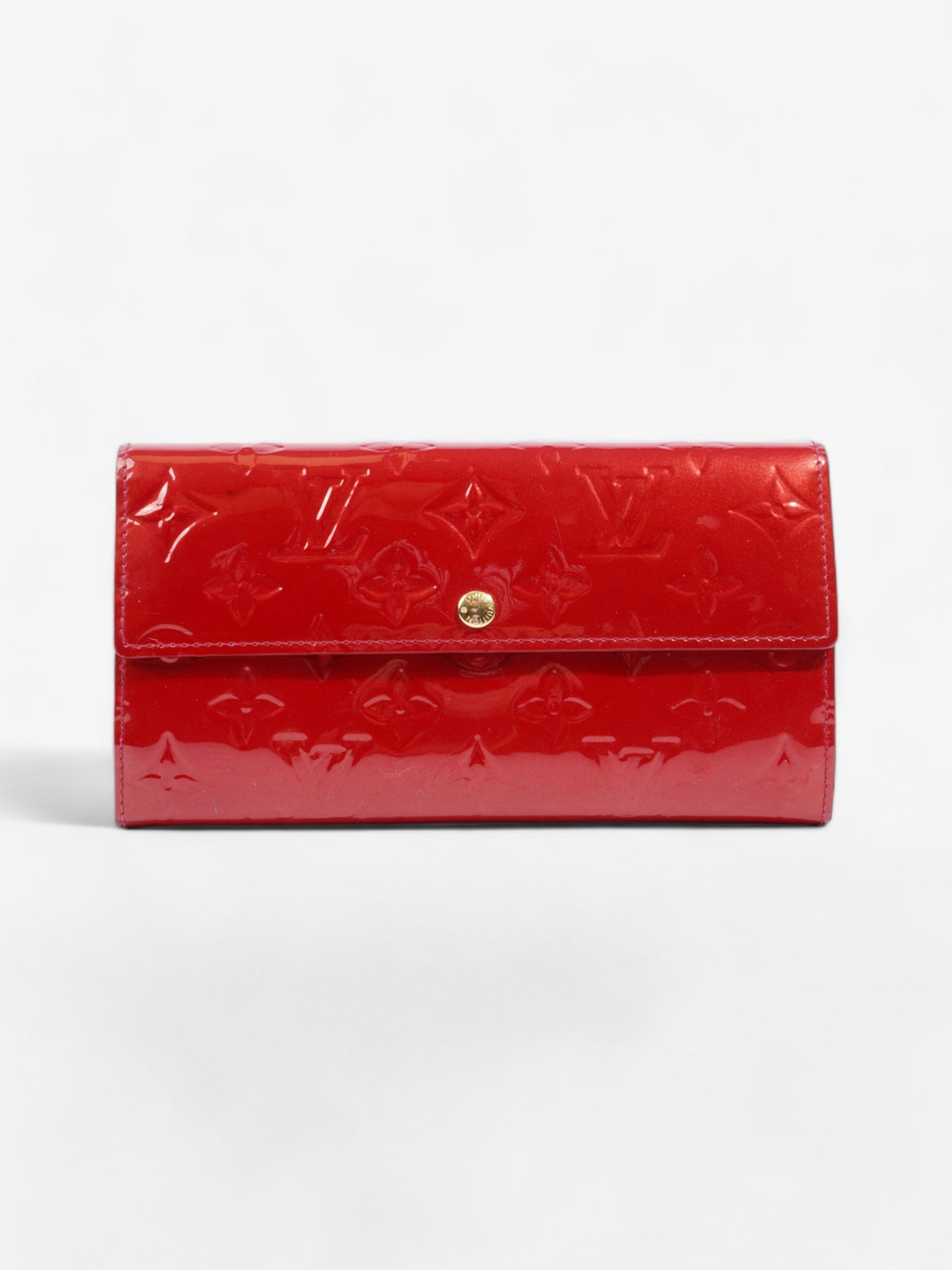Louis Vuitton Sarah Wallet Red Vernis Leather