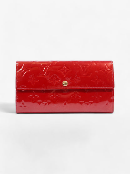 Louis Vuitton Sarah Wallet Red Vernis Leather