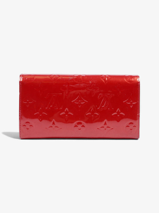 Louis Vuitton Sarah Wallet Red Vernis Leather