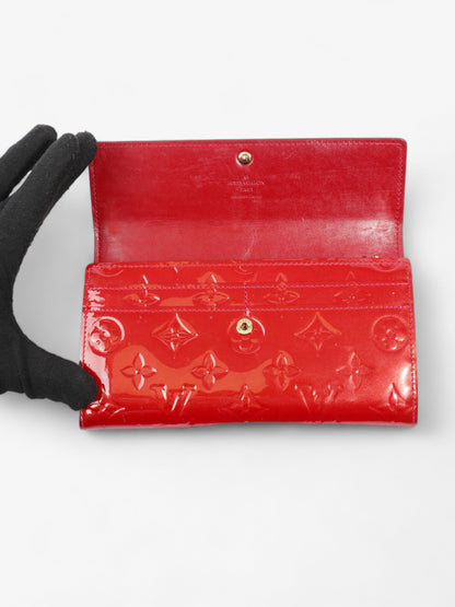 Louis Vuitton Sarah Wallet Red Vernis Leather