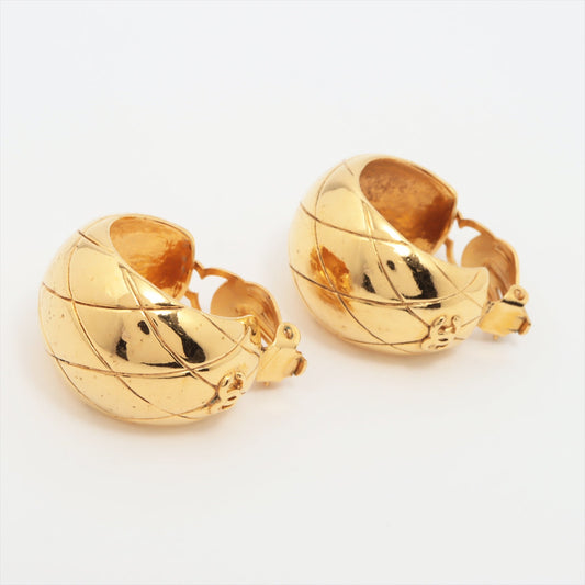 Chanel Coco Gold Clip On Earrings Costume Jewellery