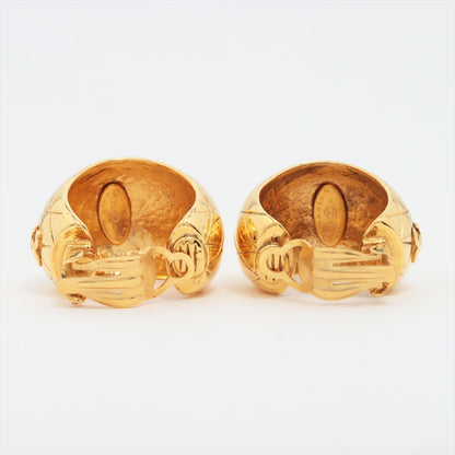 Chanel Coco Gold Clip On Earrings Costume Jewellery