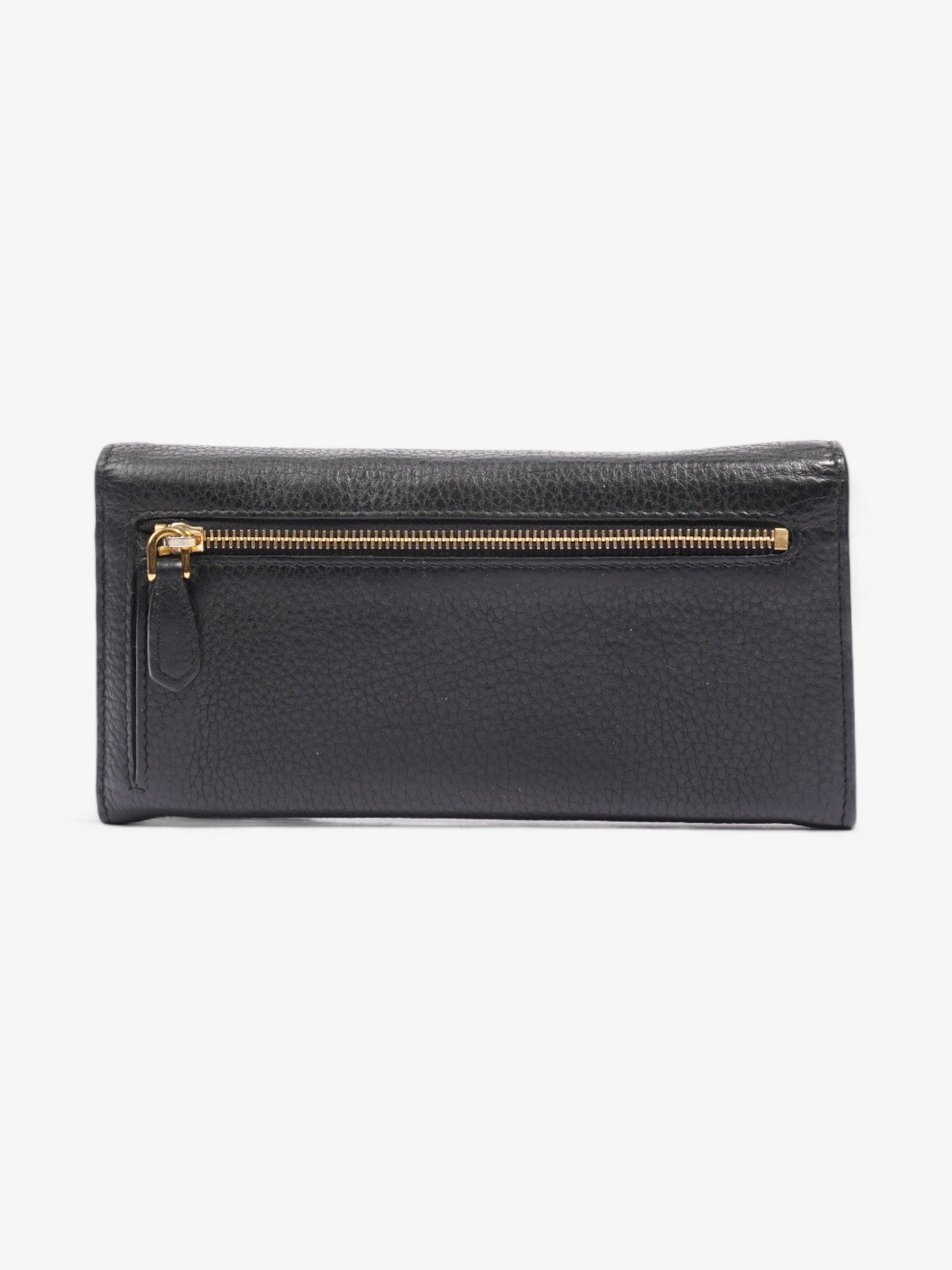Prada Long Wallet Black Saffiano Leather